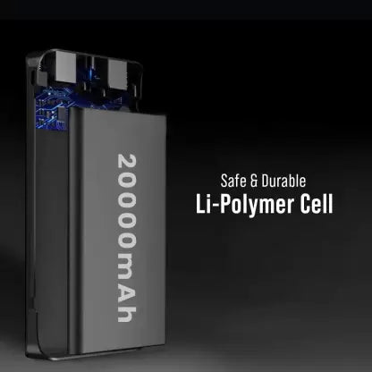 conekt 20000 mAh Power Bank (20 W, Power Delivery 3.0) (Black, Lithium Polymer) conekt 20000 mAh Power Bank (20 W, Power Delivery 3.0) (Black, Lithium Polymer)